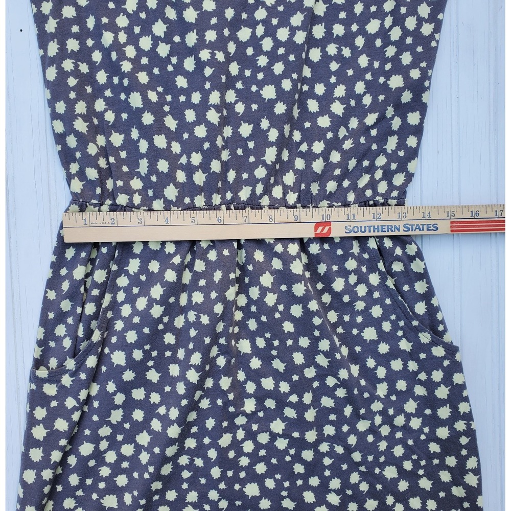 Boden Sheath Dress US4 Yellow Brown Purple Floral Spotted Boho Pockets‎ Romantic - Picture 5 of 7